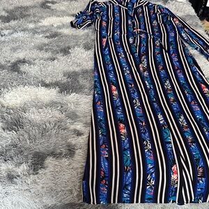 Iconic Striped and Floral Dress